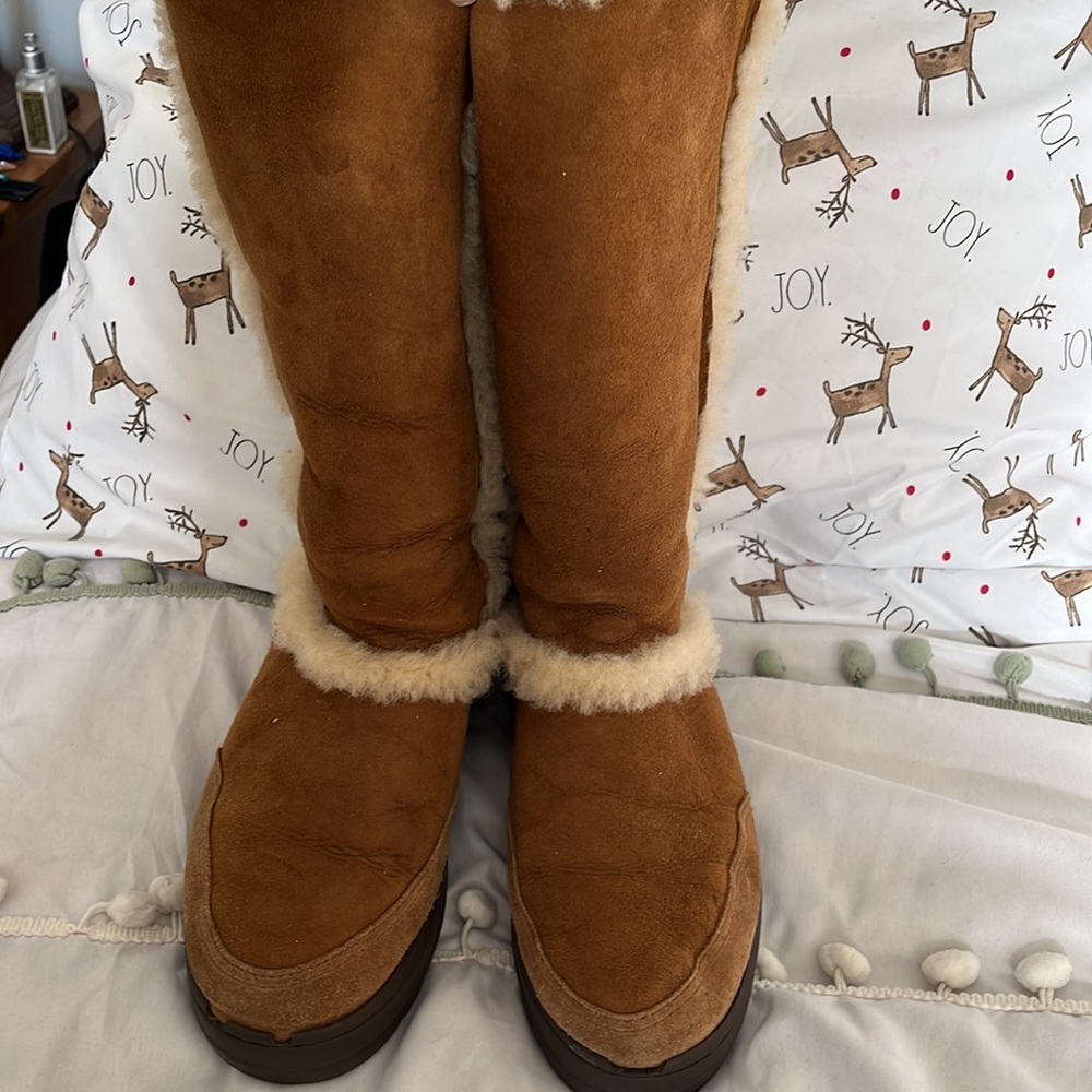 Ugg Sunburst 5218 Tall Boots Chestnut EUC โ๏ธ๐๐ - Picture 8 of 8